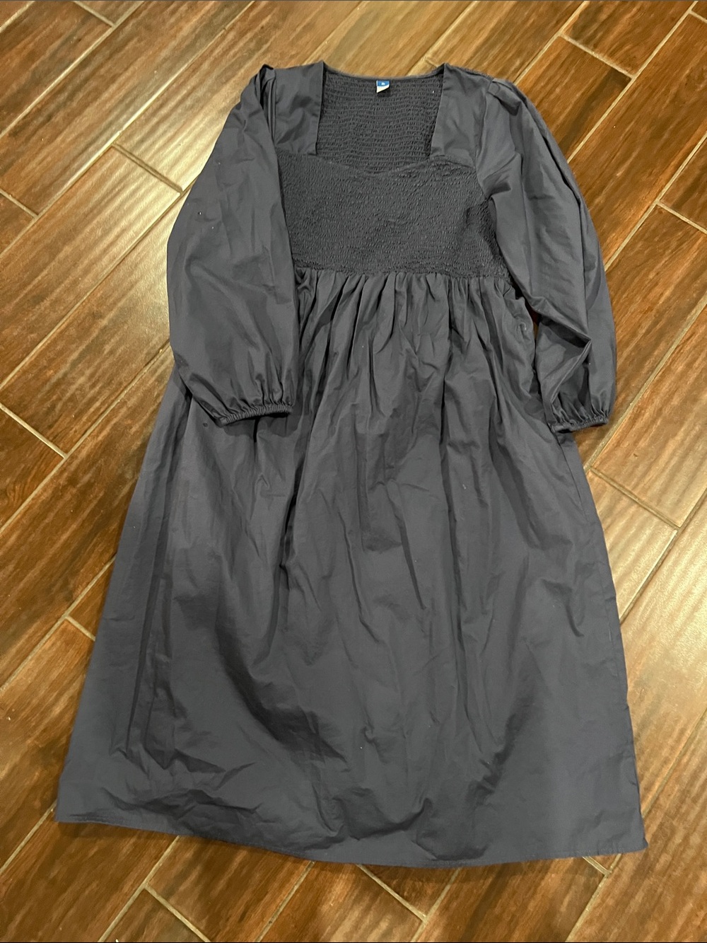 Old Navy Navy Smocked Bodice Maxi Dress